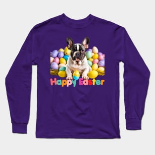 Here Comes the Easter Frenchie! Long Sleeve T-Shirt